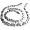 Steel Jewelry náhrdelník a náramek jemný z chirurgické oceli SET140909