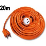 Ecolite Prodlužovák spojka, 20m oranžový 3x1,0mm FX1-20 – Zboží Živě