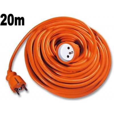 Ecolite Prodlužovák spojka, 20m oranžový 3x1,0mm FX1-20 – Zboží Živě