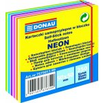Samolepicí bloček DONAU, 50 x 50 mm, mix neonových barev – Hledejceny.cz