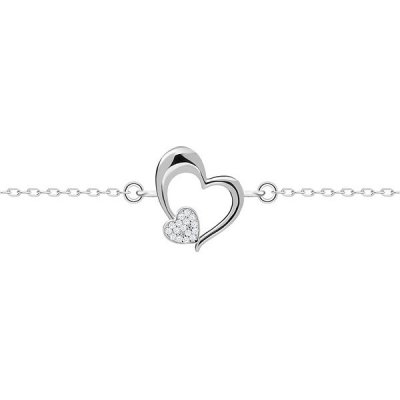 Preciosa Romantický stříbrný náramek na nohu tender heart 5359 00 – Zboží Dáma