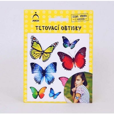 Arch Dětské tetovací obtisky motýlci 01 – Zboží Dáma