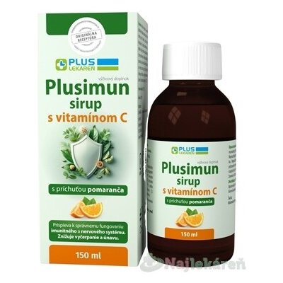 Plus Lékárna Plusimun sirup s vitamínem C pomeranč 150 ml – Hledejceny.cz