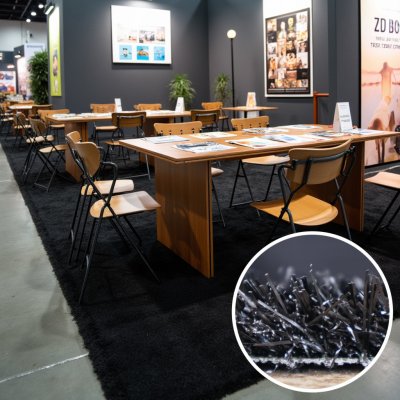 Europe Grass PartyGrass Black černá kruh šíře 4 m – Zboží Dáma