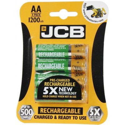 JCB RTU AA 1200mAh 4ks JCB-HR61300RC-4B – Zbozi.Blesk.cz