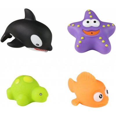 Profibaby Zvířátka mořská do vody stříkací 4ks plast v sáčku 13,5 x 22 cm 0m+ – Hledejceny.cz