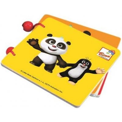 Bino Baby knížka Krteček Krtek a Panda barevná