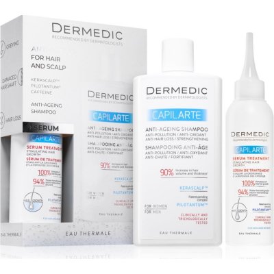 Dermedic Capilarte šampon proti stárnutí 300 ml + sérum stimulující růst vlasů s regeneračním účinkem 150 ml – Sleviste.cz