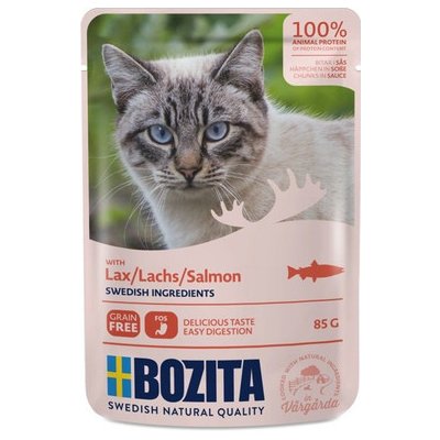 Bozita Kousky v omáčce s lososem 85 g – Zbozi.Blesk.cz