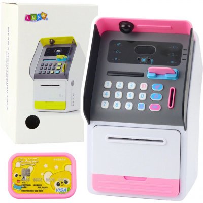 Růžový dětský bankomat sejf s PIN kódem – Zboží Dáma