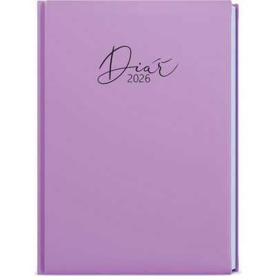 Baloušek Tisk Oskar Lamino Pastel A5 týdenní 2026 fialový – Sleviste.cz