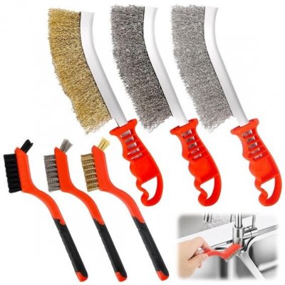 Sada 6 drátěných kartáčů, z oceli Byffoer – Zbozi.Blesk.cz