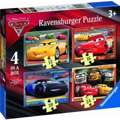 Ravensburger 4v1 06894 Auta Cars 12,16,20,24 dílků