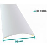 Bukoma Přechodová lišta samolepící, oblouček, 40mm Elox stříbro 0,9 m – Sleviste.cz