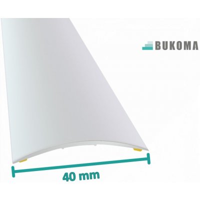 Bukoma Přechodová lišta samolepící, oblouček, 40mm Elox stříbro 0,9 m – Sleviste.cz