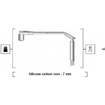 941125190673 MAGNETI MARELLI Sada kabelů pro zapalování | Zboží Auto