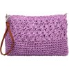 Kabelka Stylová pletená crossbody kabelka Iraida fialová