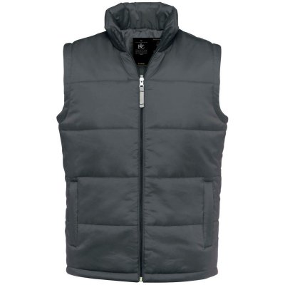 B&C vesta Bodywarmer, zateplená, pánská COT-01093067001 šedá tmavá – Zboží Dáma