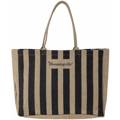 Bloomingville Nákupní taška Bergamo černá juta – Zboží Dáma