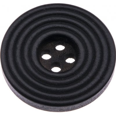 Knoflík 25mm dřevěný WITO Varianta: černý – Zboží Dáma