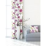 Závěs dekorační nebo látka, New York Květ, fialový, 150 cm 150 cm – Hledejceny.cz