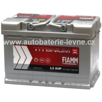 Fiamm Titanium PRO 12V 80Ah 730A L3 80P