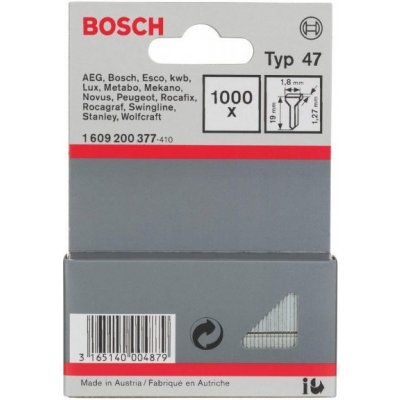 BOSCH hřebíčky typ 47, 23mm, 1000ks, 1609200378 – Zbozi.Blesk.cz