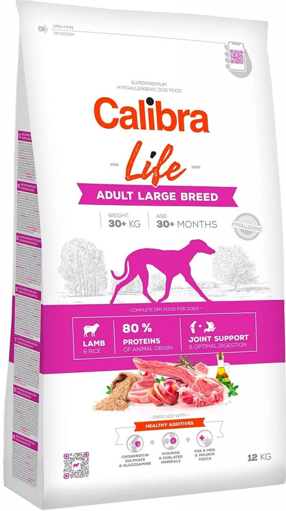 Calibra Dog Life Adult Large Breed Lamb 12 kg od 948 Kč - Heureka.cz