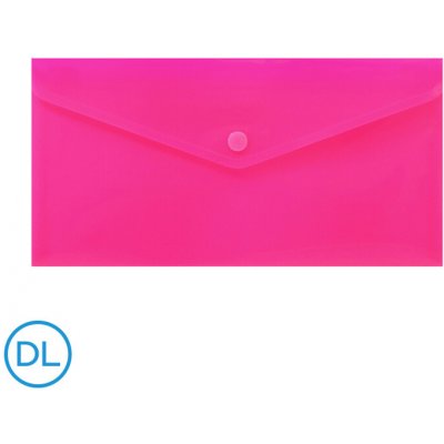 LUMA Obal spisový s klopou a drukem DL neon Růžový – Zboží Živě