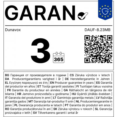 Dunavox Flow 8, matná černá – Hledejceny.cz