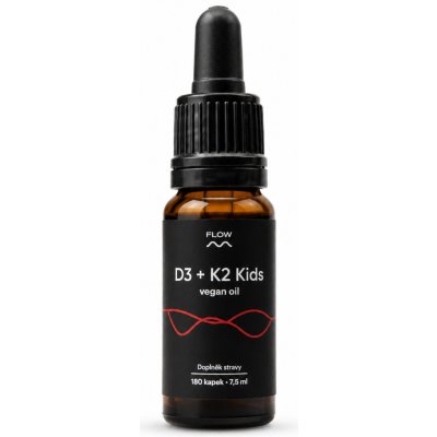 Flow D3 + K2 Kids Vegan Oil 7,5 ml – Hledejceny.cz