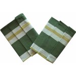 Sleep-well Utěrka Extra savá 50x70 cm Zeleno-žlutý pruh 3 ks – Sleviste.cz