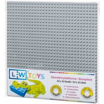 L-W Toys Základová deska 32x32 světle šedá