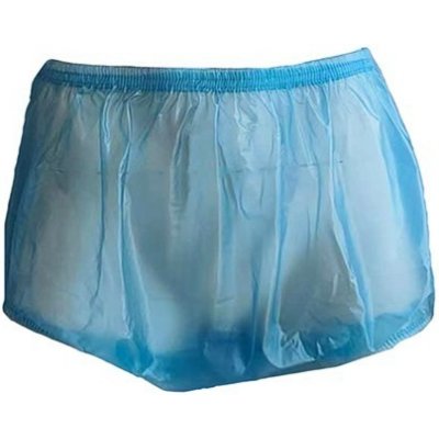 PVC kalhotky XL modré průhledné