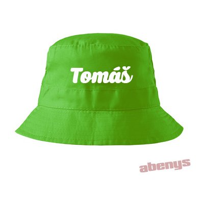 Dětský klobouček se jménem zelený – Zboží Mobilmania