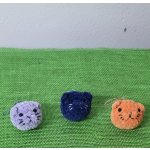 Přívěsek na klíče Háčkovaný k kočka Modrá – Sleviste.cz