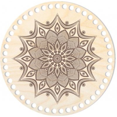 Dřevěný svět online Dno/víko - kruh 20 cm, Mandala Lux – Zboží Mobilmania