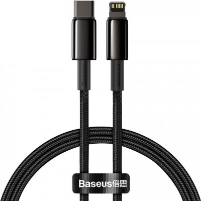 Baseus Tungsten Gold rychlonabíjecí / datový kabel USB-C na Lightning PD 20W 2m, černá – Zboží Živě