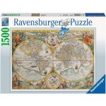 Ravensburger Mapa světa 1594 1500 dílků – Zboží Mobilmania