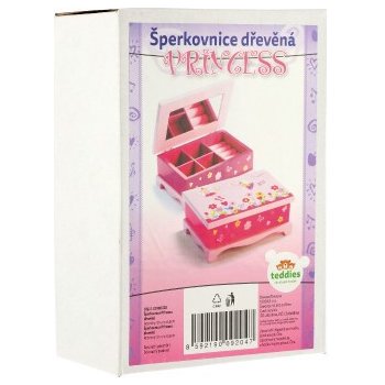 Teddies Dětská šperkovnice PRINCESS se zrcadlem