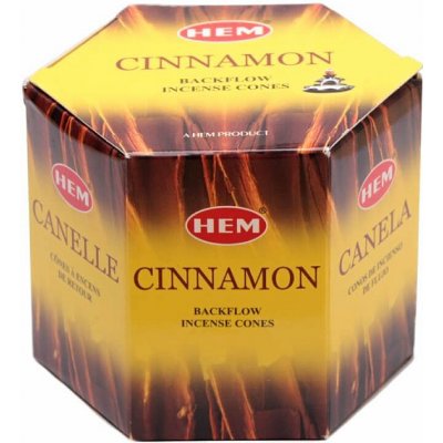 Hem Vonné kužely pro tekoucí dým Cinnamon 40 ks – Zboží Dáma