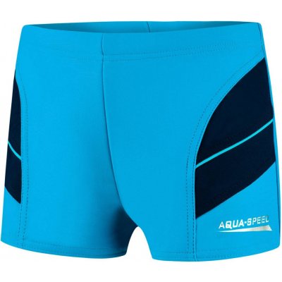 Aqua Speed plavecké šortky Andy Blue/Navy Blue Pattern