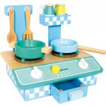 Small Foot Dřevěná modrá kuchyňka – Zboží Mobilmania