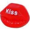 Karnevalový kostým Blikající červené rty s nápisem Kiss