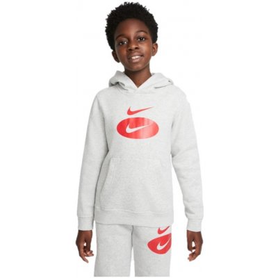 Nike B NSW CORE HBR PO HOODY K šedá DM8097-050 – Zboží Mobilmania