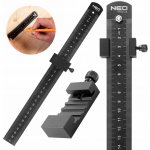 NEO Tools Pravítko s polohovacím blokem 30 cm – Zboží Mobilmania