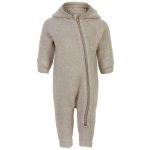 Merino overal na zip s oušky béžový Melange Offwhite Mikk Line – Zboží Dáma