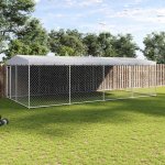 zahrada-XL Venkovní psí kotec se střechou 800 x 400 x 230 cm – Sleviste.cz