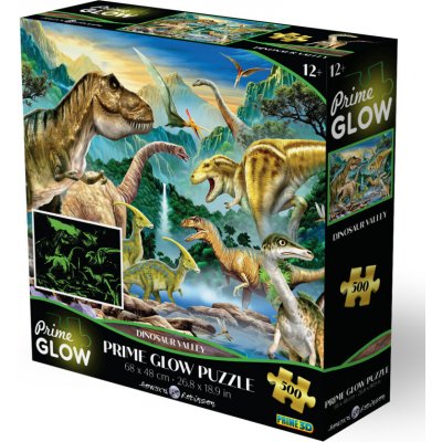 PRIME 3D Svítící puzzle Údolí dinosaurů 500 ks – Hledejceny.cz
