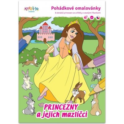 Pohádkové omalovánky Princezny a jejich mazlíčci Imagu s.r.o. – Zboží Mobilmania